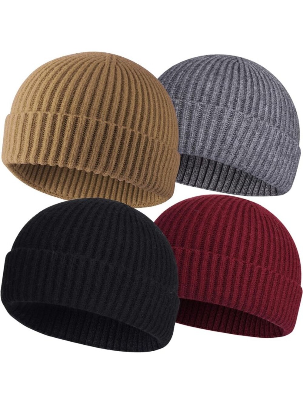 Cozy Knit Wool Fisherman Beanie for Men | Warm Winter Watch Cap Hat